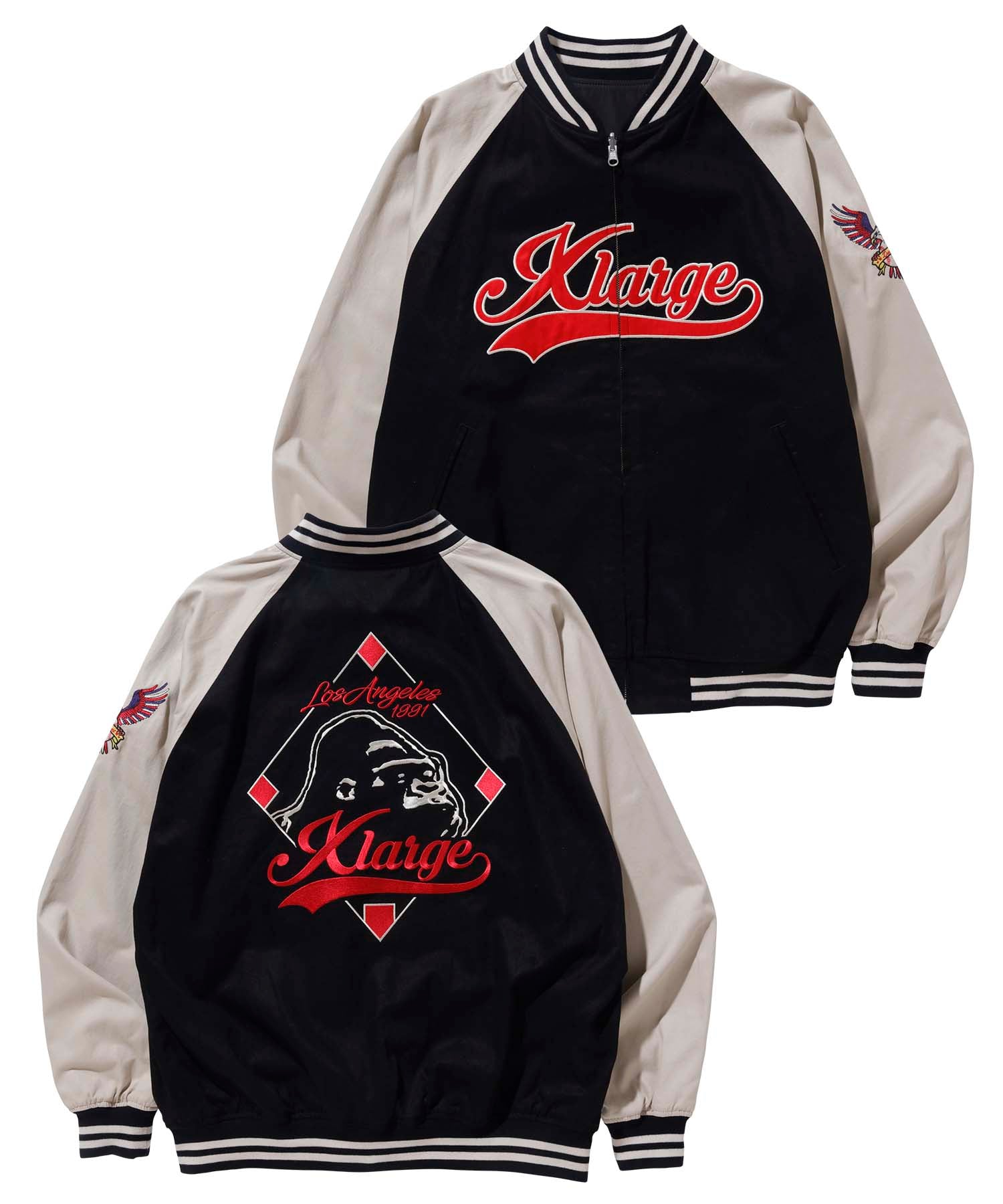 REVERSIBLE BASEBALL JACKET