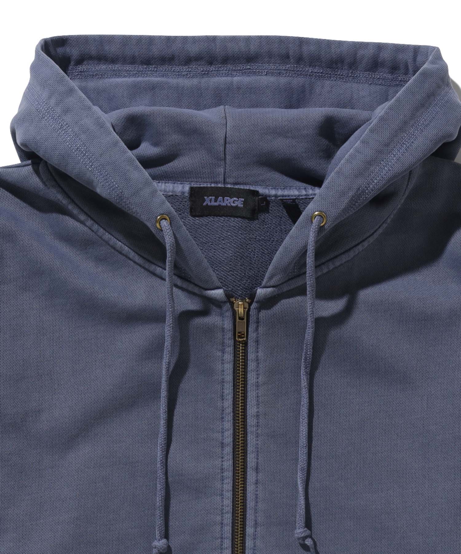 PIGMENT DYED ZIP UP HOODED SWEAT | XLARGE
