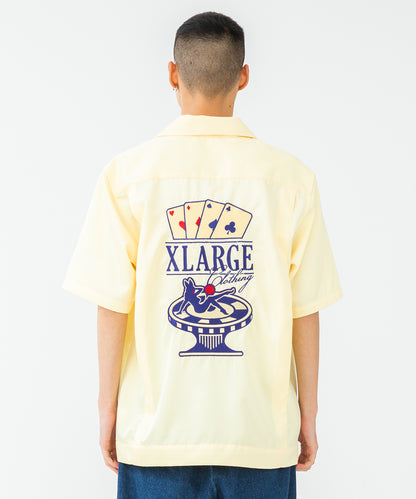 S/S OPEN COLLAR CASINO SHIRT