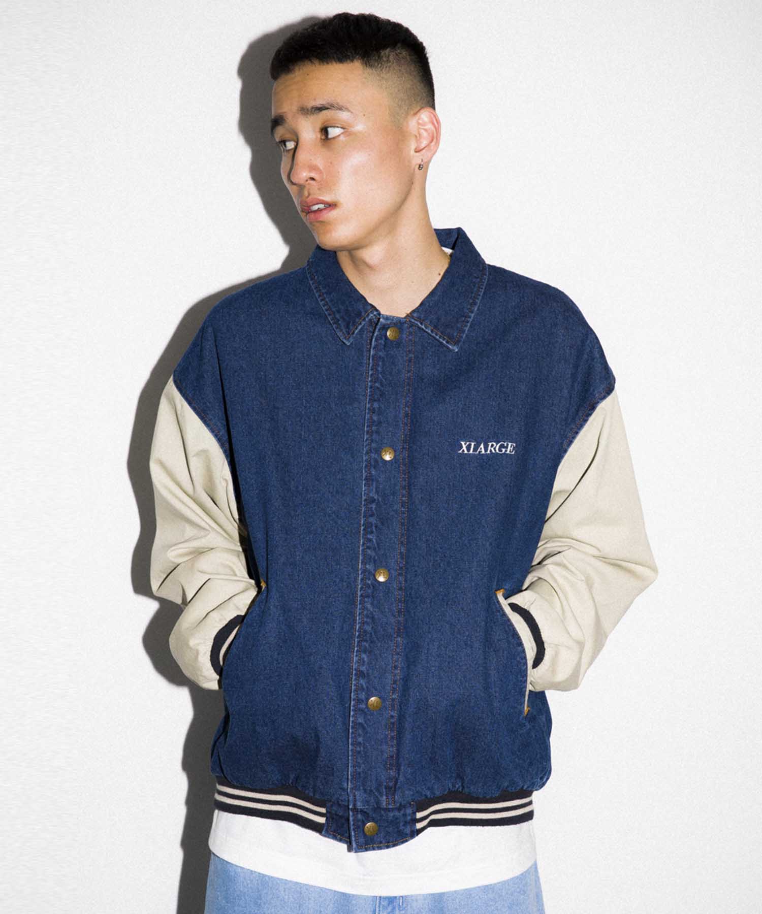 DENIM VARSITY JACKET | XLARGE