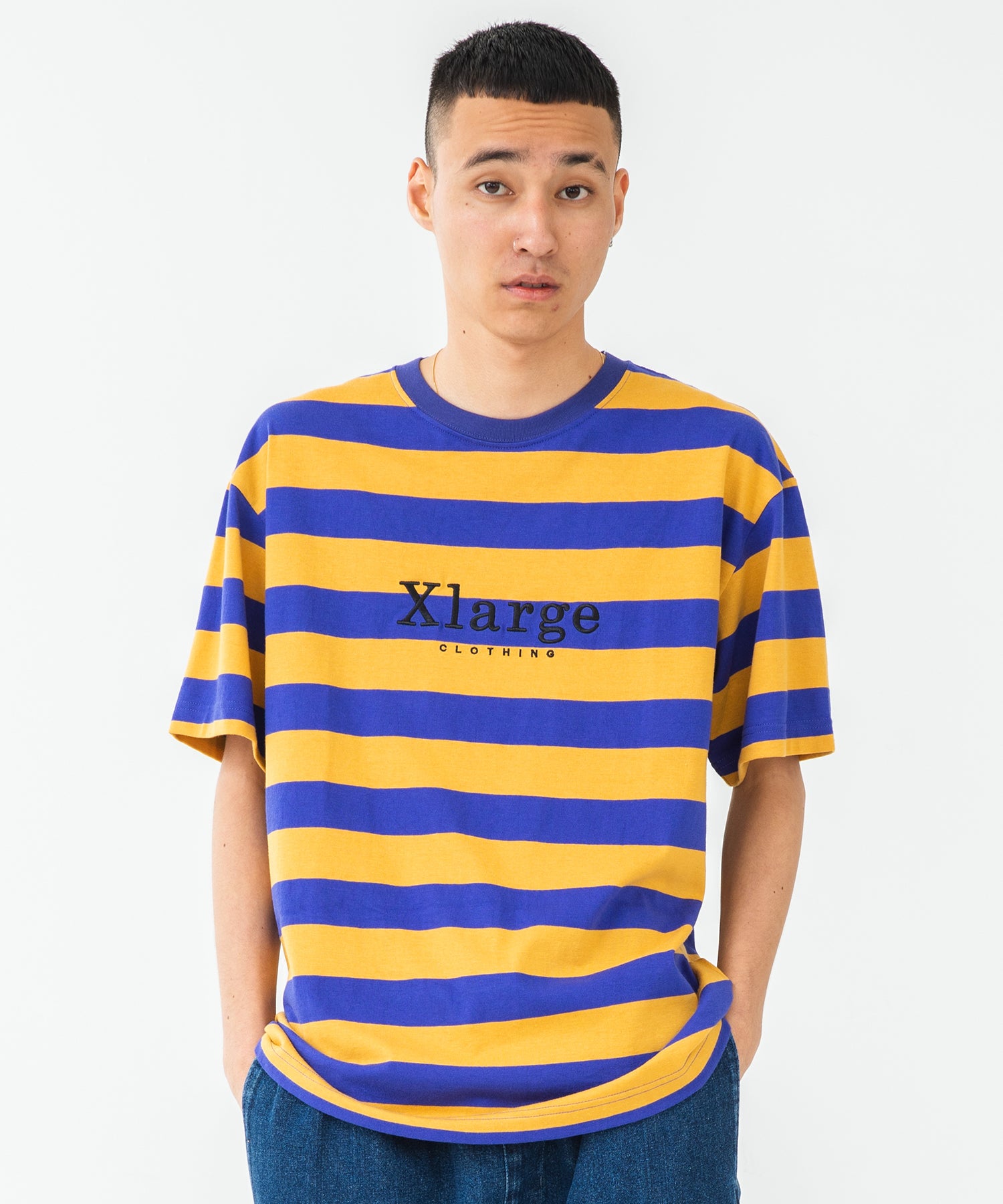 S/S BORDER TEE – XLARGE