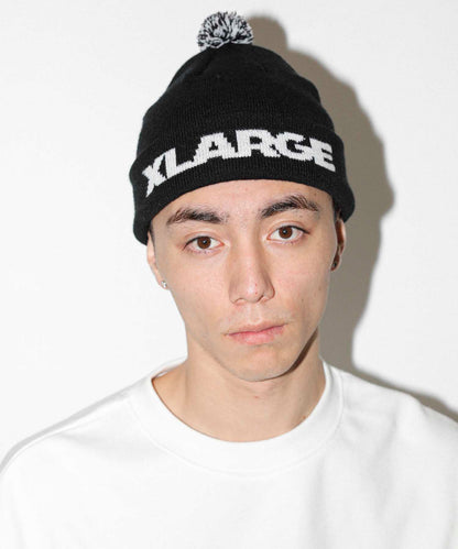 STANDARD LOGO POMPOM BEANIE HEADWEAR XLARGE  