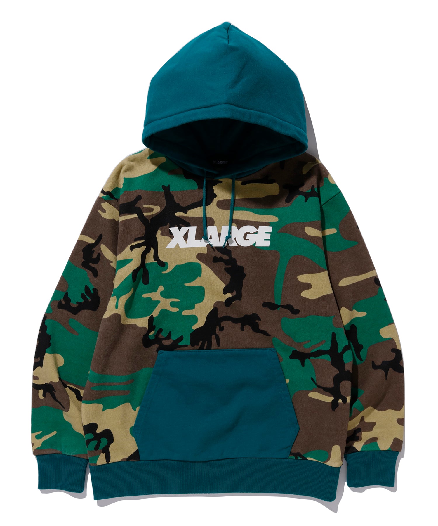 CAMO PULLOVER HOODED SWEAT FLEECE, CREWNECK, HOODIE XLARGE  