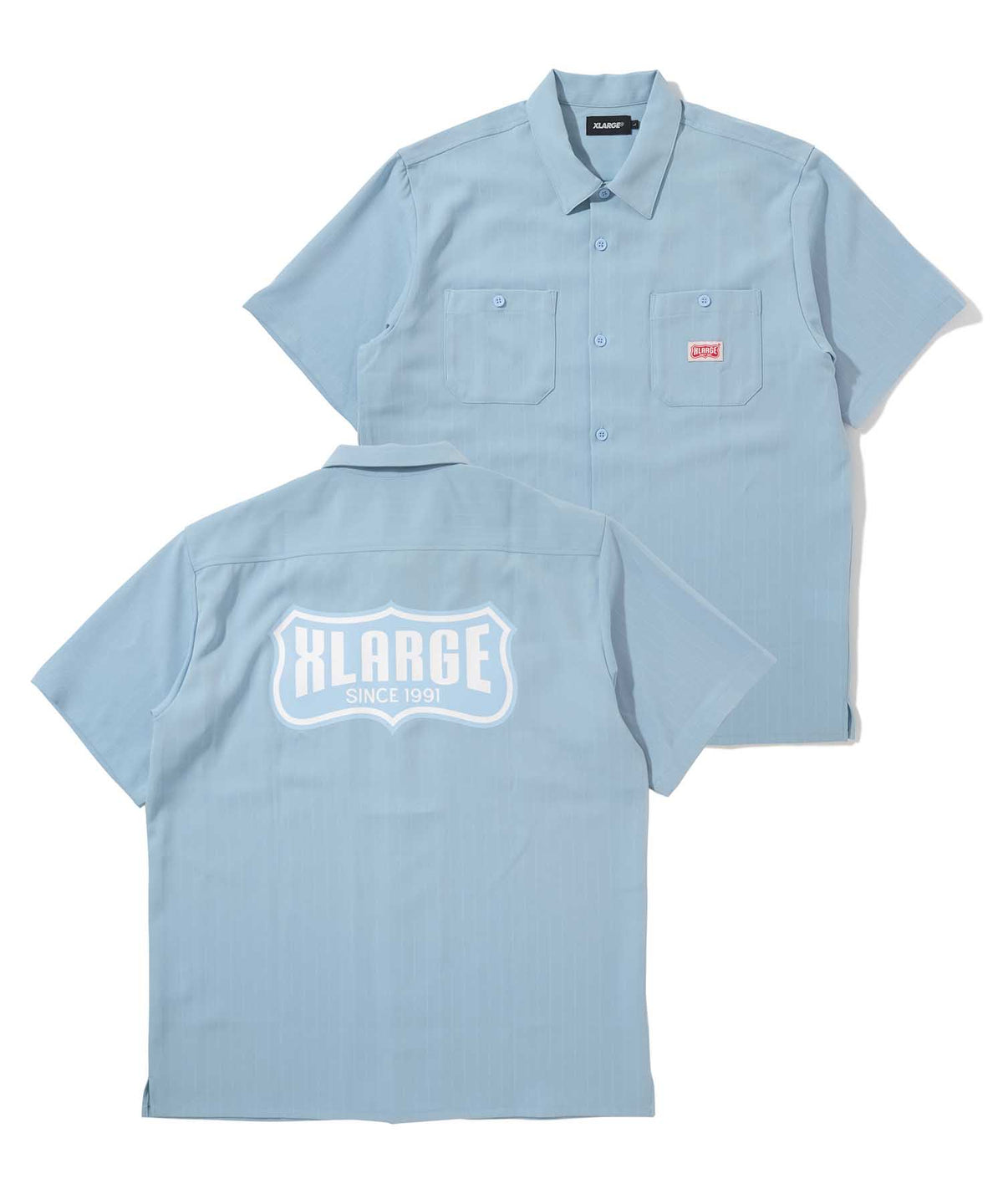 S/S STRIPE WORK SHIRT SHIRT XLARGE  