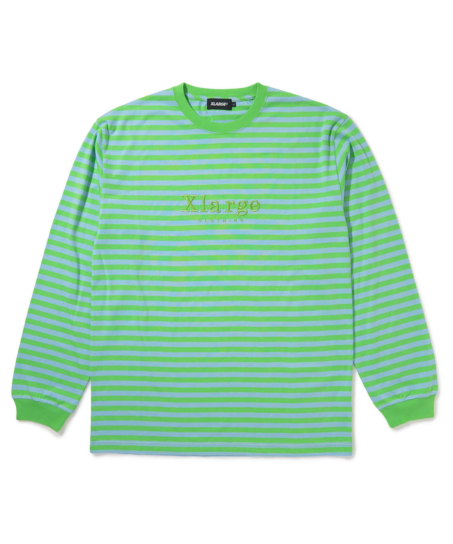 L/S EMBROIDERY BORDER TEE T-SHIRT XLARGE  