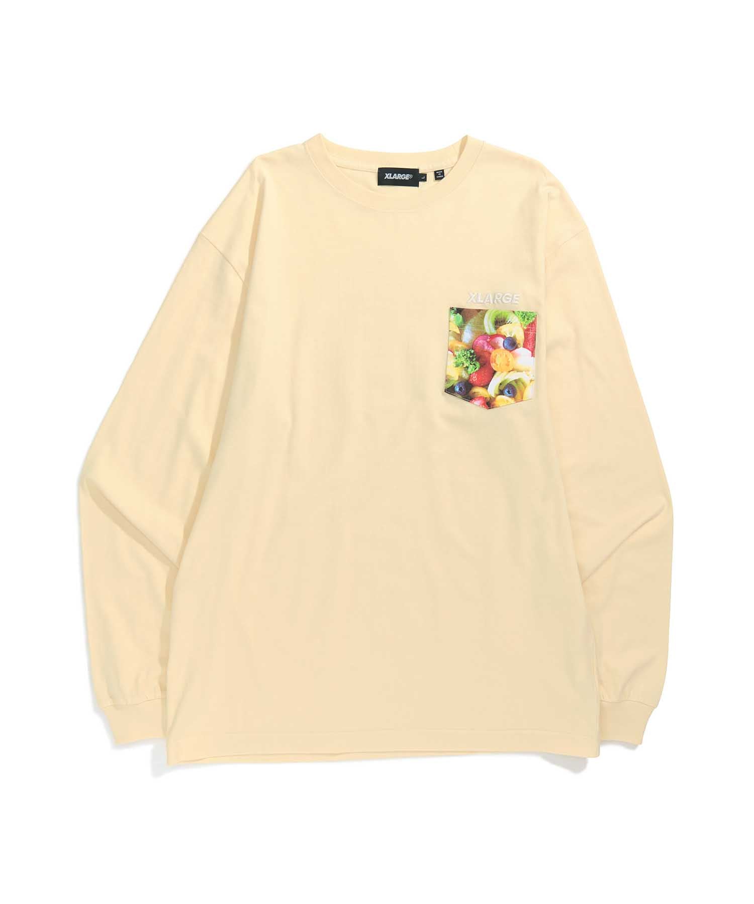 L/S INGREDIENTS SLANTED OG POCKET TEE T-SHIRT XLARGE  