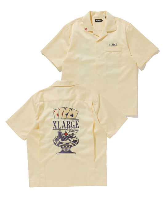 S/S OPEN COLLAR CASINO SHIRT